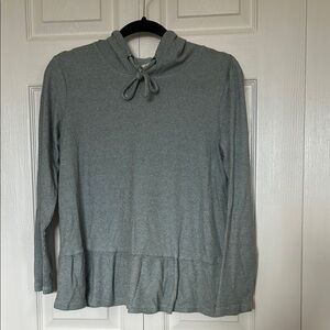 Blue Waffle Hoodie Top